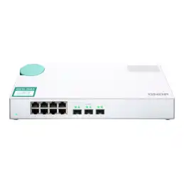 QNAP - Commutateur - non géré - 3 x 10 Gigabit SFP+ + 8 x 10 - 100 - 1000 - de bureau (QSW-308S)_3
